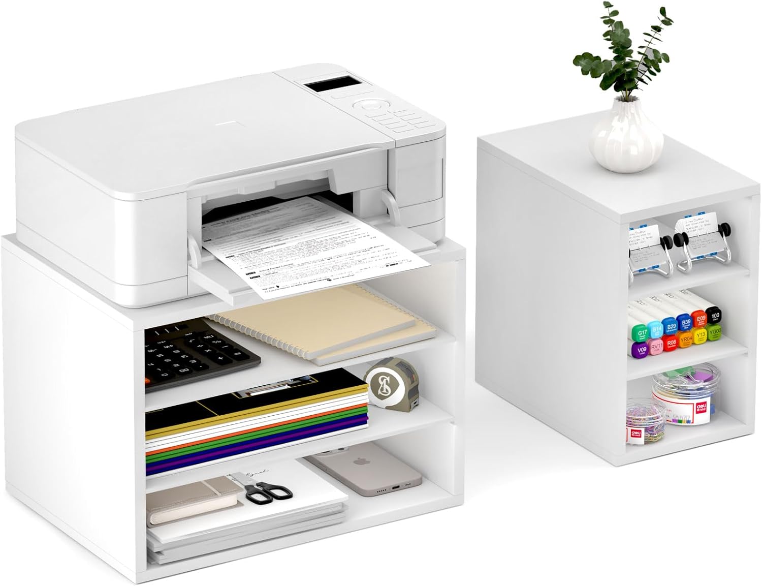 Organize with MARTY Printer Stand - White