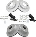 Front & Rear Semi-Metallic Brake Pad and G-Coated Rotor Kit - GM Truck