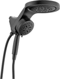 Delta HydroRain 2-in-1 Dual Shower Head - High Pressure, Matte Black