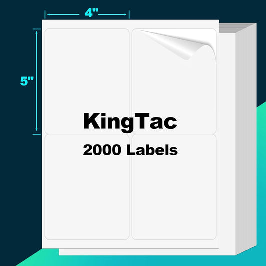 4x5 Shipping Address Labels - 2000 Pcs for Easy Printing