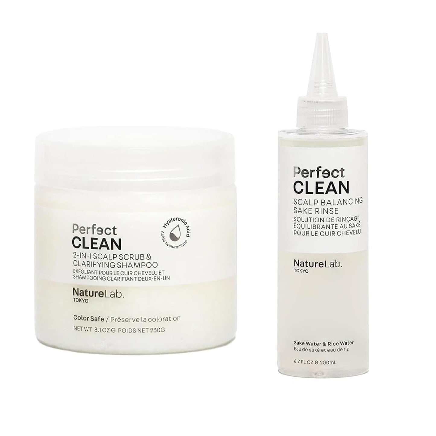 NatureLab.TOKYO Perfect Clean Scalp Scrub & Sake Rinse Duo