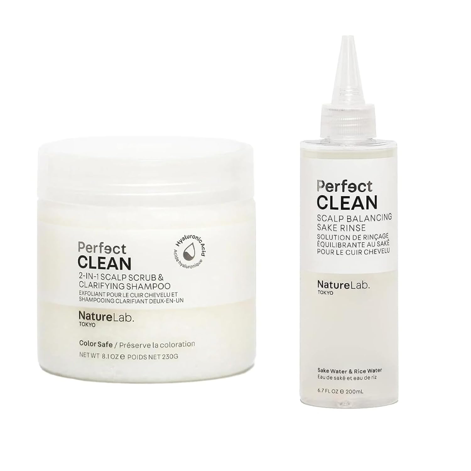 NatureLab.TOKYO Perfect Clean Scalp Scrub & Sake Rinse Duo