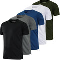 1/5 Pack Running Shirts Men Sport Tops Dry Fit Gym Wicking Athletic T