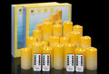 YIWER Waterproof Flameless Candles Set of 18 - Outdoor Safe Flicker