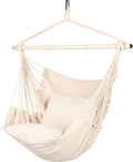 Hammock Chair Hanging Rope Swing - Sturdy 500 lb Capacity
