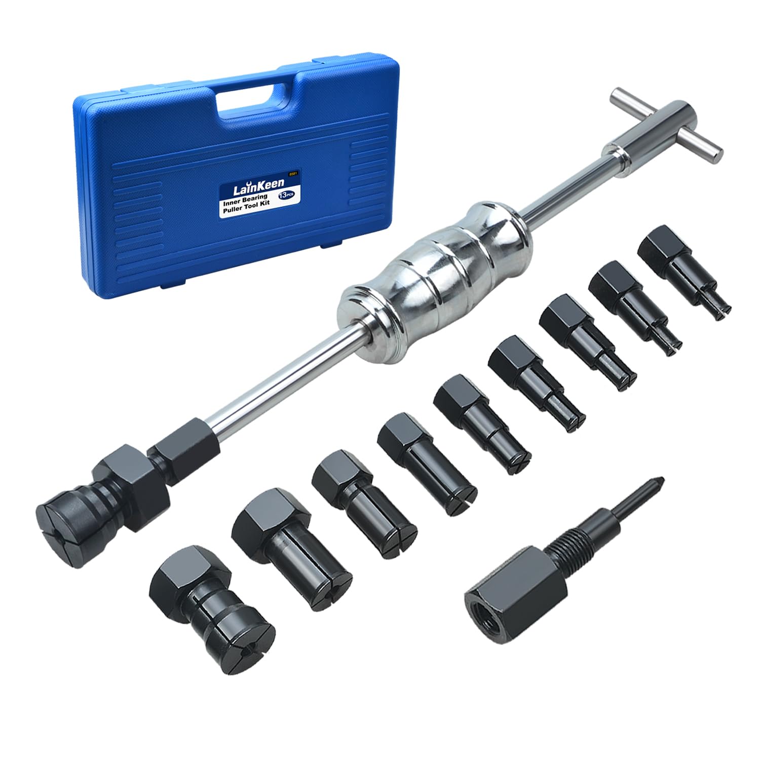LainKeen 13pcs Blind Hole Collet Bearing Puller Set for Mechanics