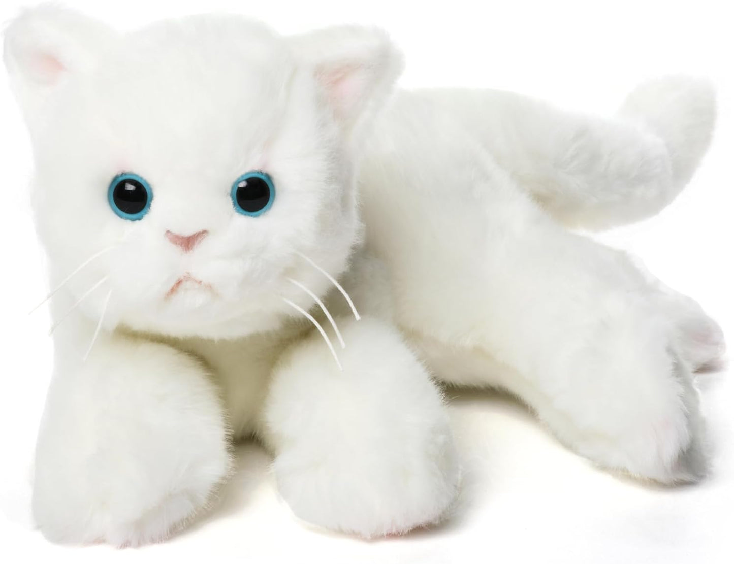 Muffin Plush White Cat Stuffed Animal for Cuddly Companionship