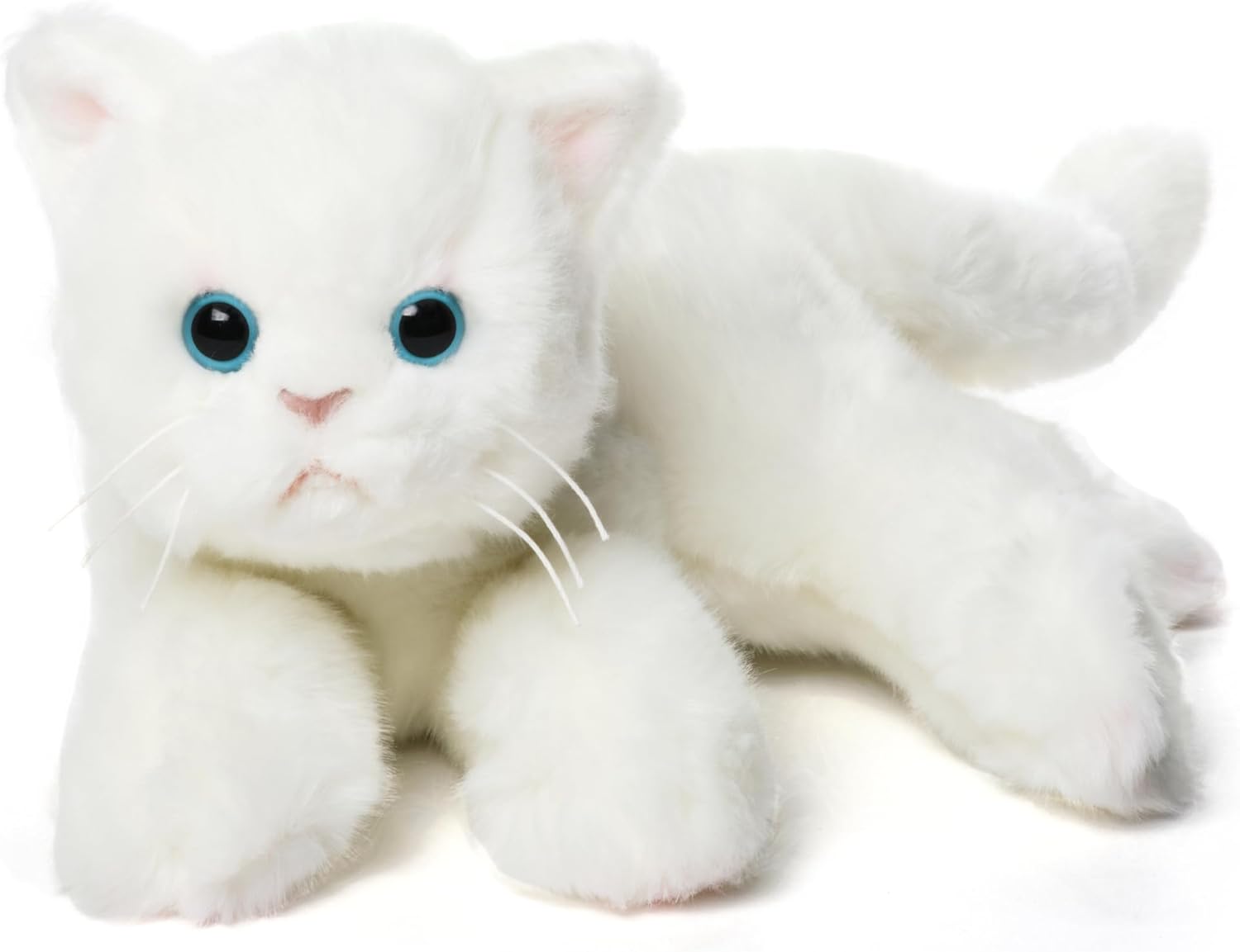 Muffin Plush White Cat Stuffed Animal for Cuddly Companionship