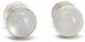 6mm Moonstone Stud Earrings 925 Sterling Silver - Everyday Gems
