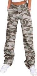 Cargo Pants for Women High Waisted Wide Leg - 6 Pockets Y2K Style