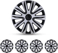 WOLFSTORM 17 in Hubcaps Set of 4 Universal Wheel Covers - Durable