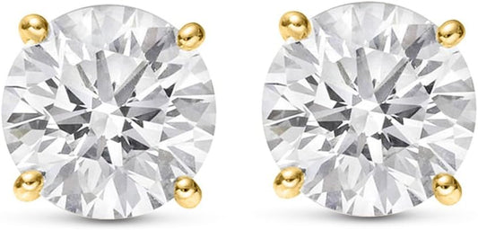 Houston Diamond District IGI Certified Lab Grown Diamond Stud Earrings