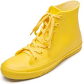 DKSUKO Women's Rain Boots Lace Up Ankle Waterproof - Comfortable Grip