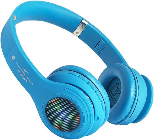 Lavifree Kids Bluetooth Headphones: Safe Volume Limit, Colorful LED, Built-in Mic