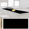 120in x 24in Silicone Counter Protector Mat - Extra Large Black