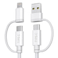 Basesailor 4-in-1 Universal Car Charger Cable 6.6FT - Fast Charging for Multiple Devices