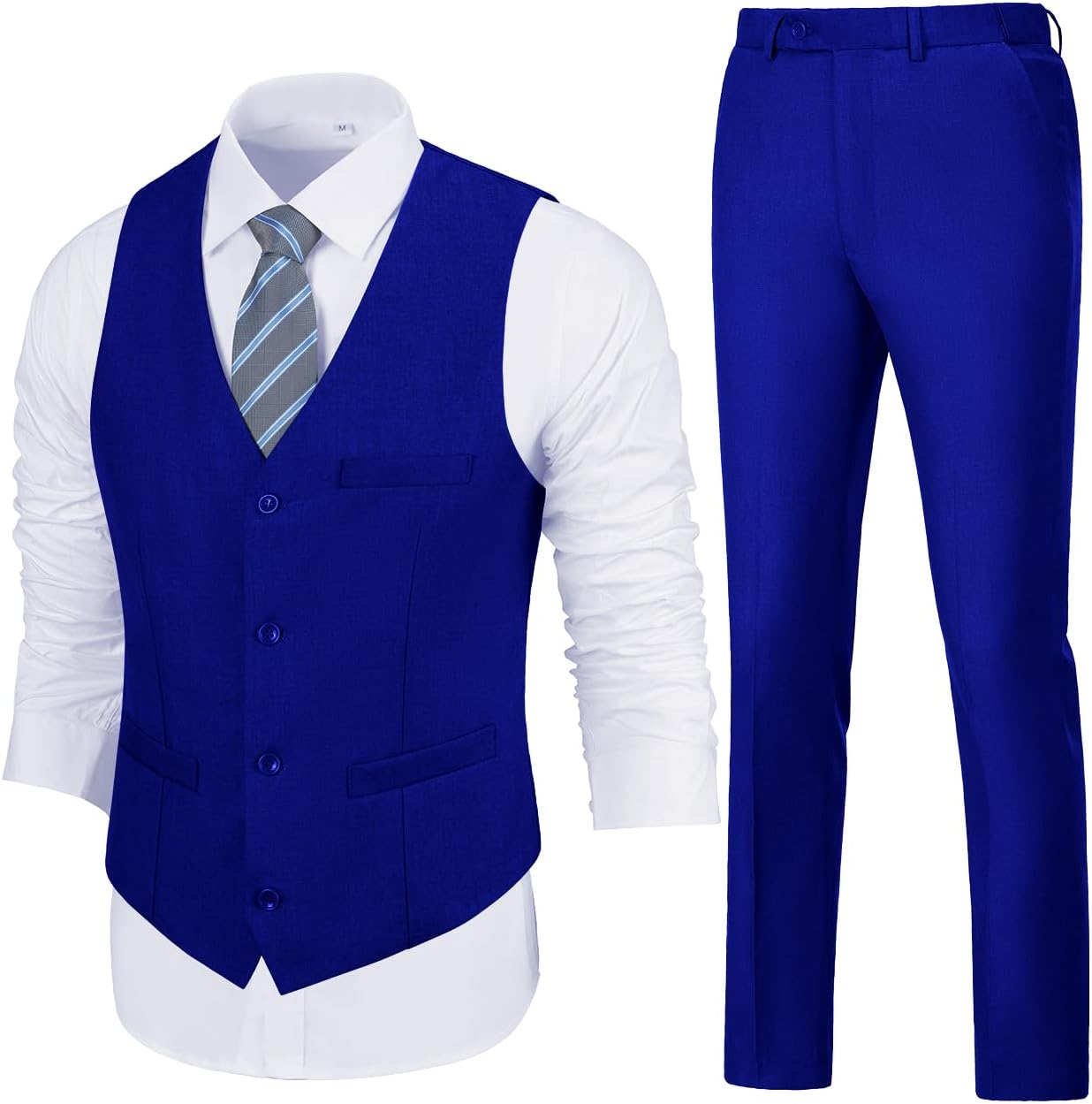 Mens Slim Fit 2 Piece Suit Set for Weddings and Formal Events
