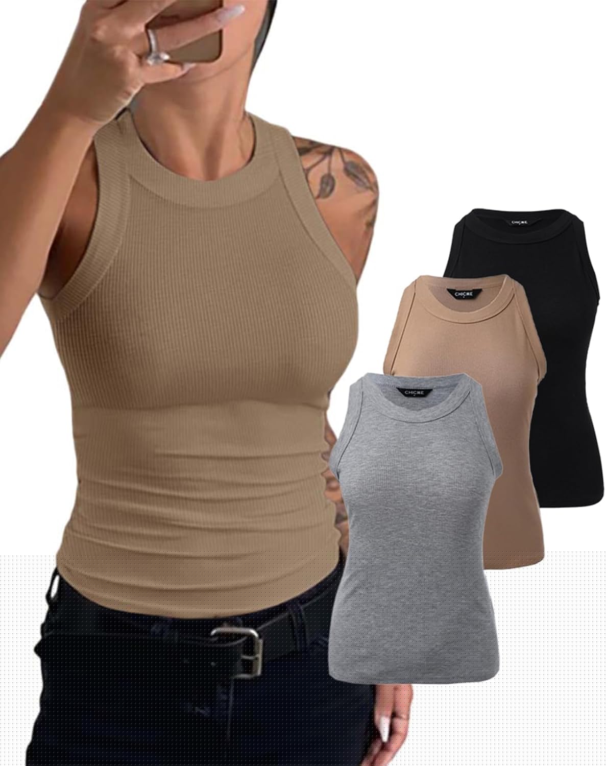 Stylish 3 Piece Womens Tank Tops for Every Occasion