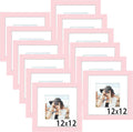 Picrit 12x12 Picture Frame Set of 12 - Wall or Table Display