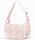 WESTBRONCO Small Puffer Crescent Shoulder Bag for Women - Lightweight