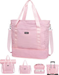 Fmeida Gym Bag with Shoe Compartment Expandable - Travel Duffel