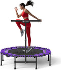 48in Folding Trampoline for Adults - 450lbs Max Load Rebounder