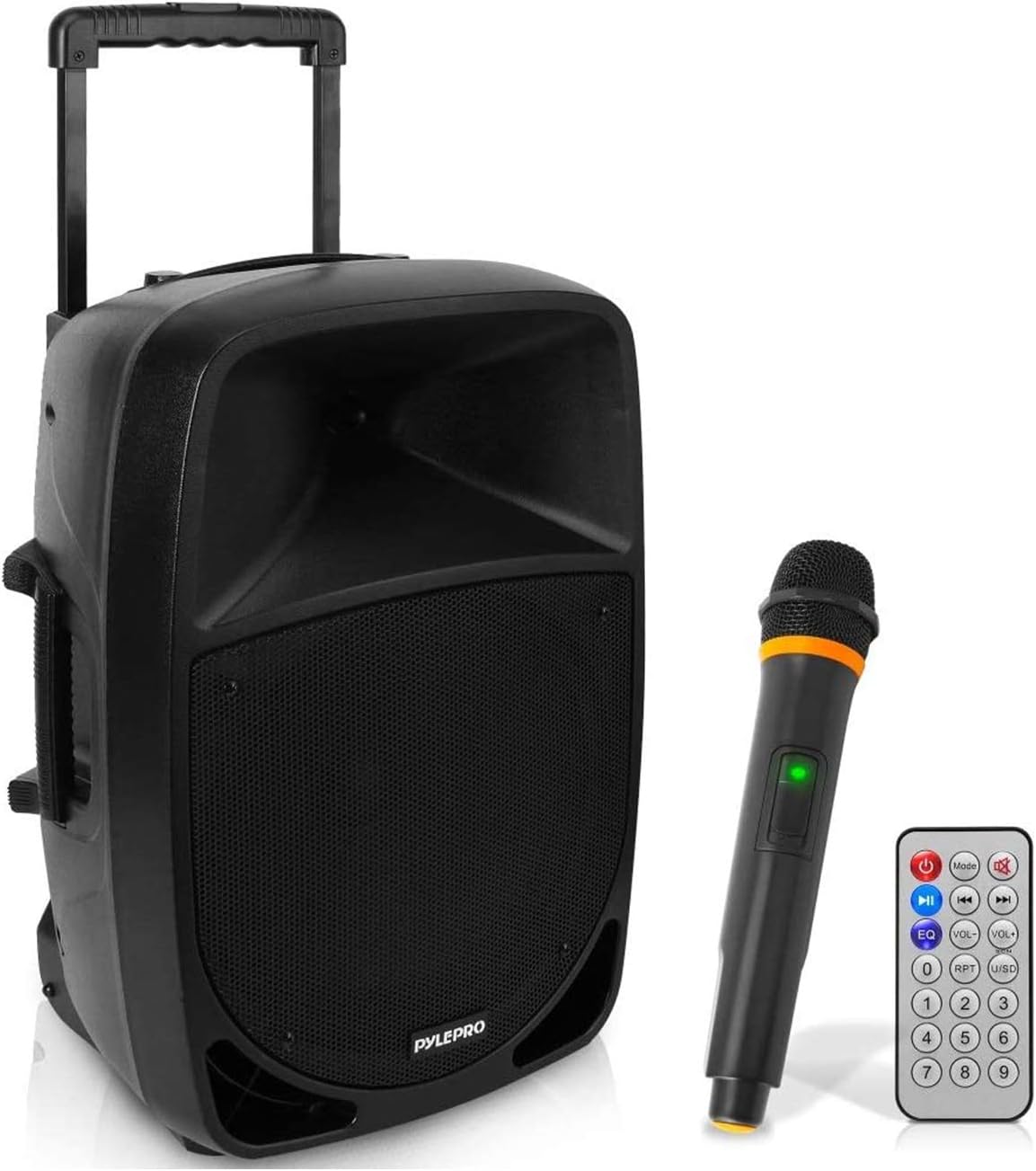 Powerful 1200W Bluetooth PA Speaker - Built-In Rechargeable Battery