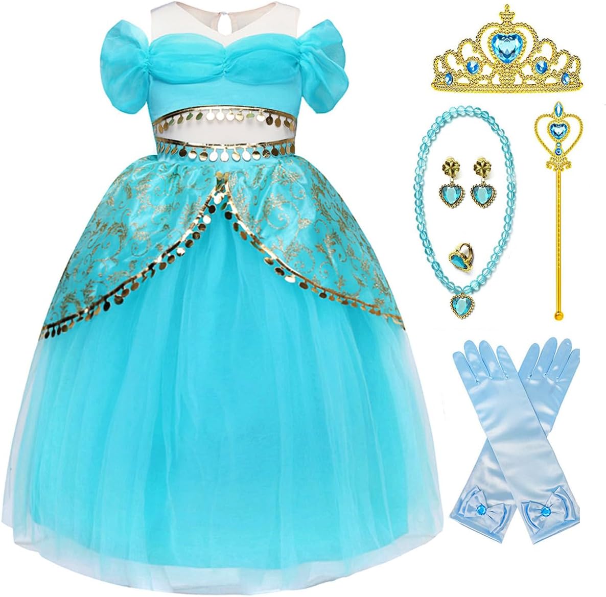 TYHTYM Princess Costumes for Little Girls - Dress Up Fun