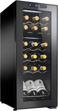 Dual Zone 18-Bottle MAX Compressor Wine Cooler - Compact Storage
