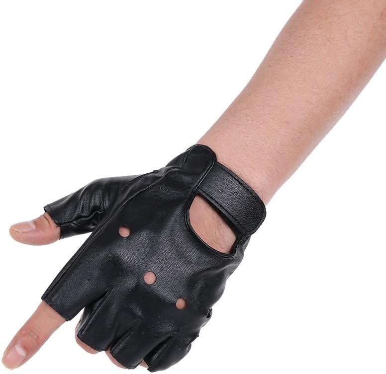 JISEN Steampunk Half Finger Gloves - Stylish & Functional