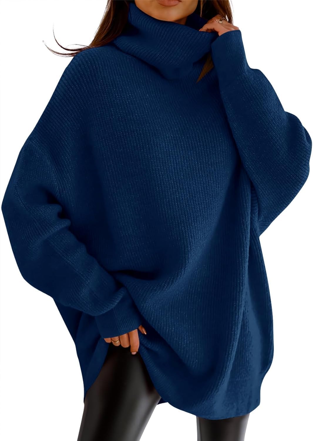 Oversized Turtleneck Sweater for Women - Cozy Fall Fashion