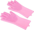 Pet Grooming Gloves Heat Resistant Silicone Bathing Mitts - Massaging