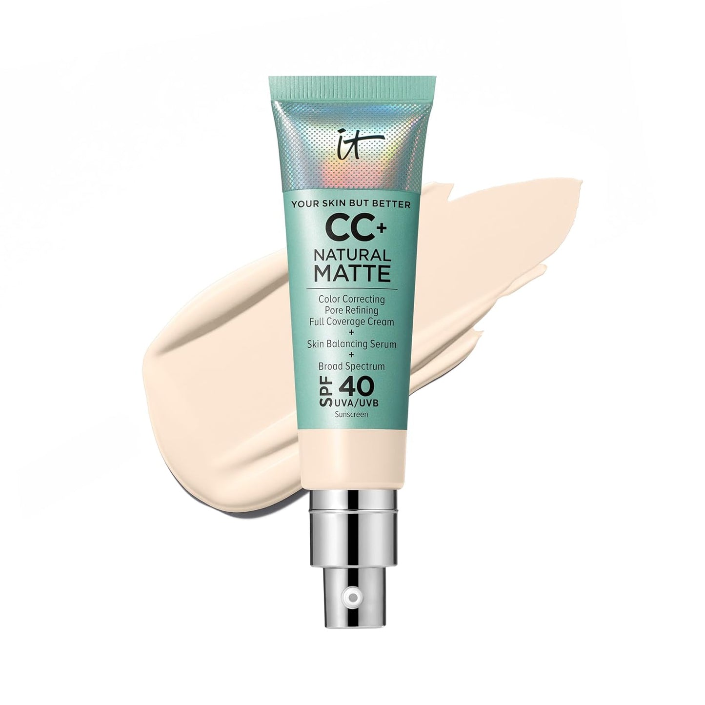 IT Cosmetics CC+ Cream Natural Matte for Oily Skin with SPF 40