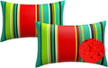 12x20 in Waterproof Lumbar Support Pillow 2 Pack - Outdoor Patio