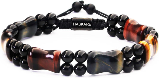 Healing Crystals Tiger Eye Bracelets for Men - Unique Gift Idea