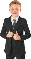 Boys Formal Suit 5-Piece Set for Teens and Toddlers - Complete Dress