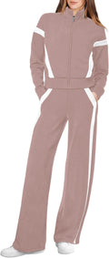 Lounge Sets for Women 2025 Sweatsuit 2 Piece Outfit - Wide Leg Set