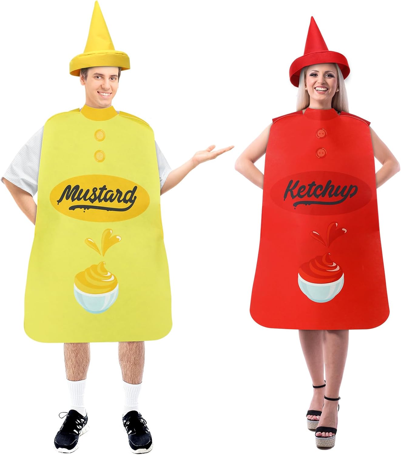 Couples Halloween Costumes for Adults - Ketchup and Mustard Set
