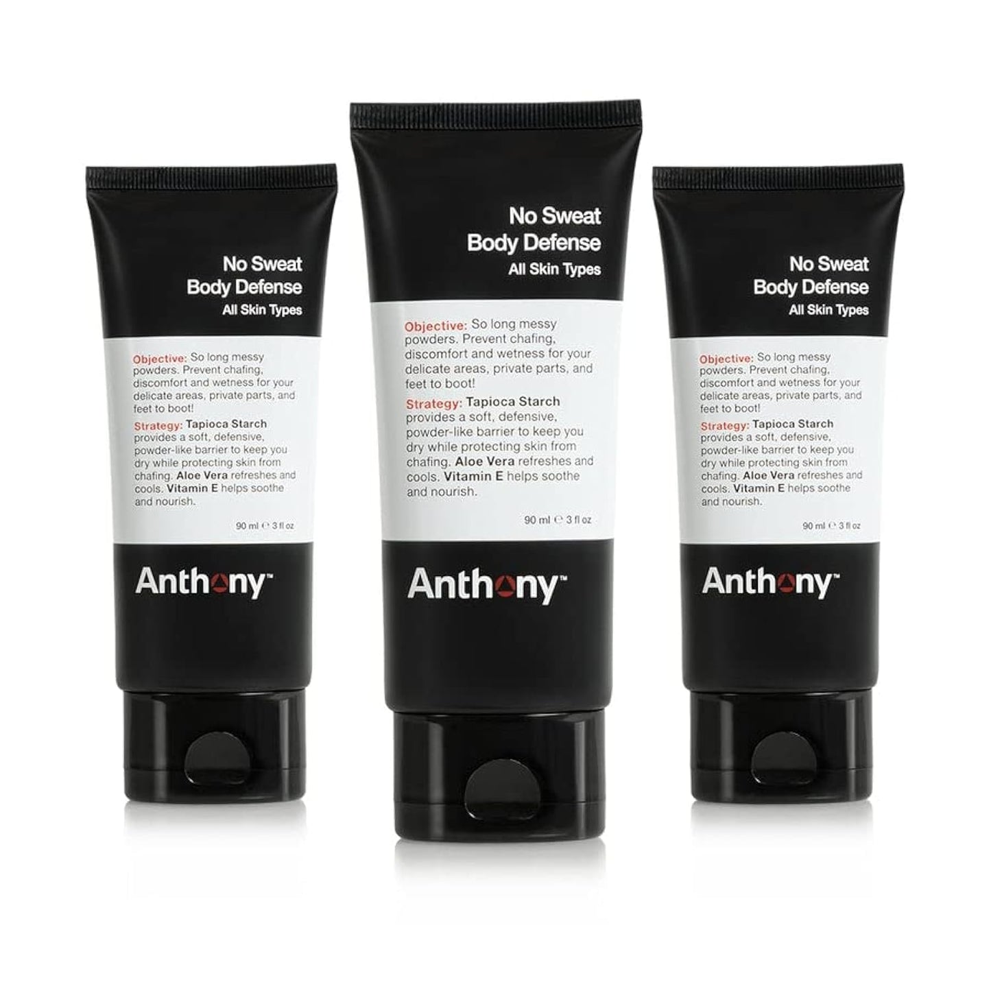 Anthony No Sweat Body Defense Deodorant for Men - Talc-Free Care
