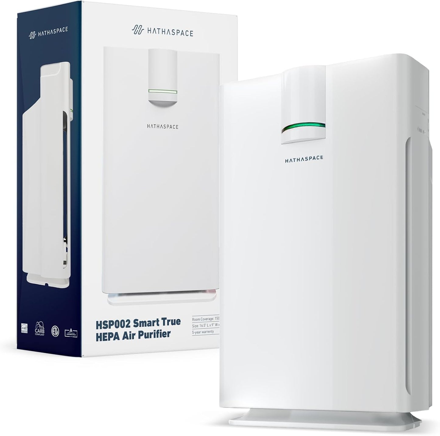 HATHASPACE HEPA Air Purifier: Pure Air for 1500 Sq. Ft