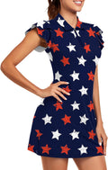 Soneven Tennis Dress for Women with Ruffle Sleeves and Pockets