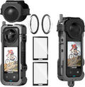 Insta 360 X4 Aluminum Frame Cage Bag Case Lens Guards - Protective Kit