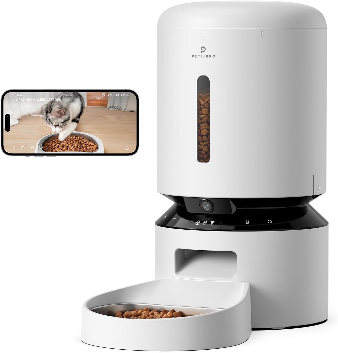 Petlibro Camera Cat Feeder: HD Video, 2-Way Audio