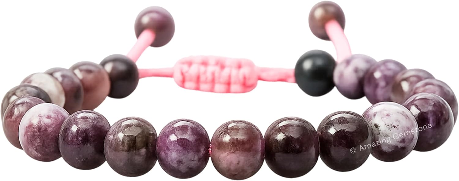 Eudialyte Gemstone Crystal Bracelet for Healing and Protection