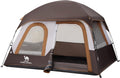 CAMEL CROWN 4/6 Person Waterproof Backpacking Tent - Spacious Shelter