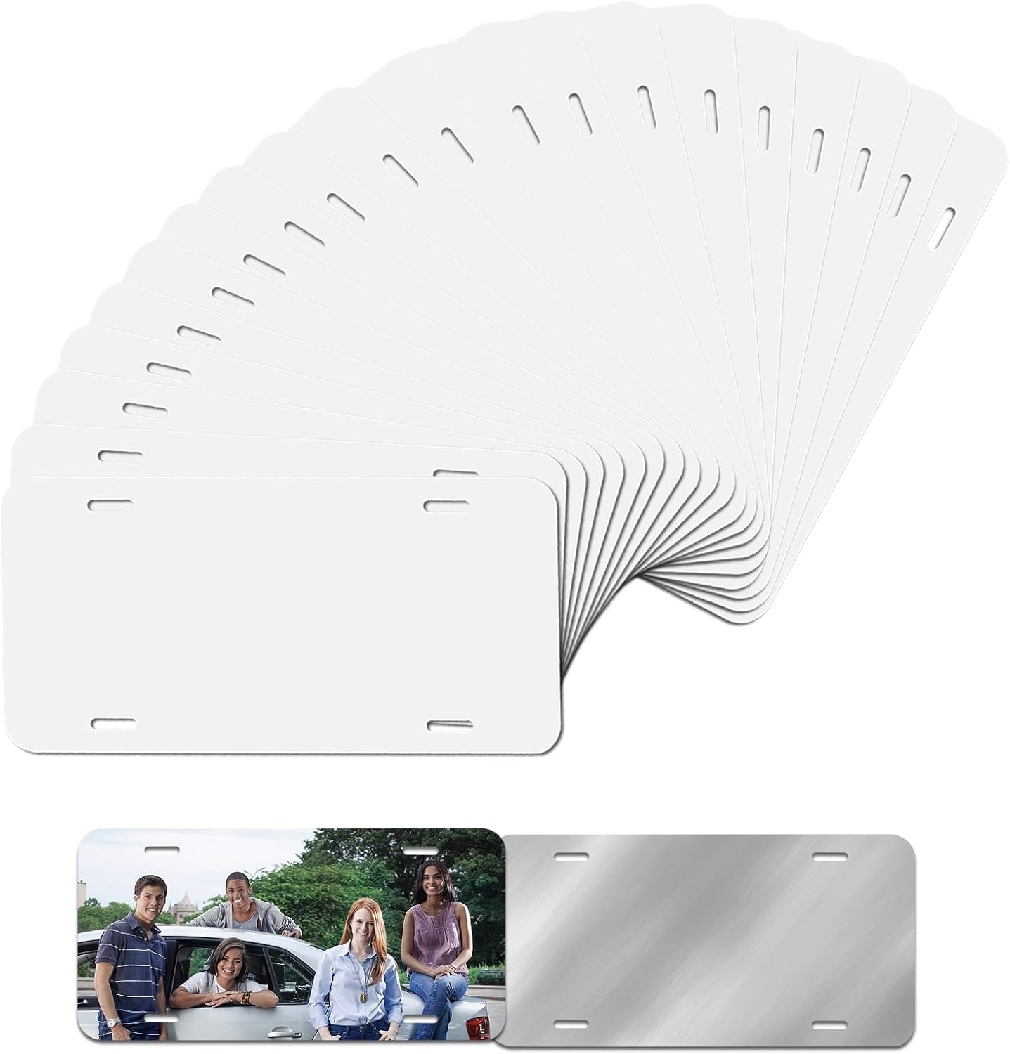 20 Pcs Sublimation License Plate Blanks for Custom Designs