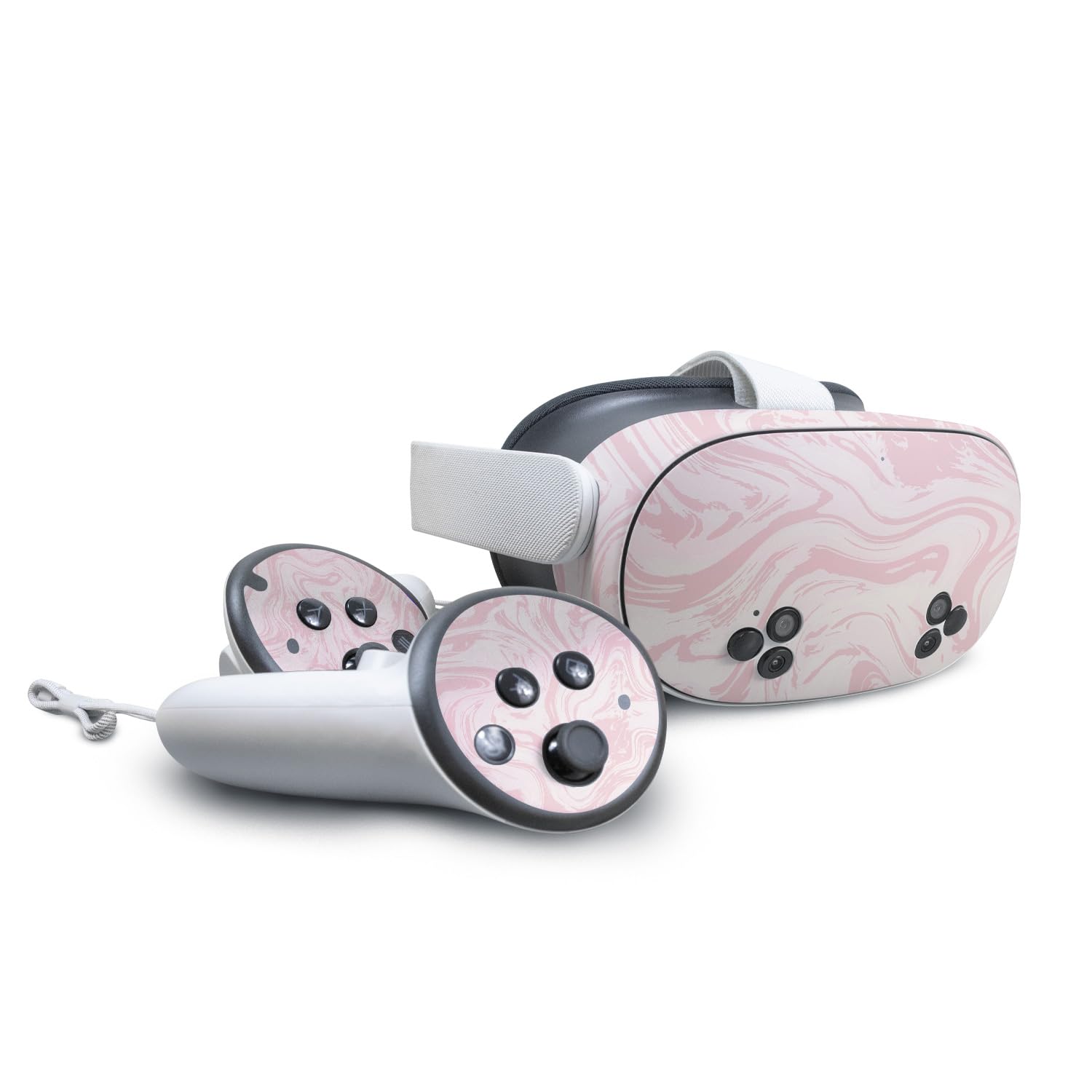VR Skin for Meta Quest 3S - Silky Pink Premium Vinyl Wrap