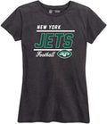 NFL Womens Plus Size Relaxed Fit Charcoal Team Tee - Comfortable Fit