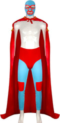 HLENOK Mexican Wrestler Costume for Men with Cape and Mask