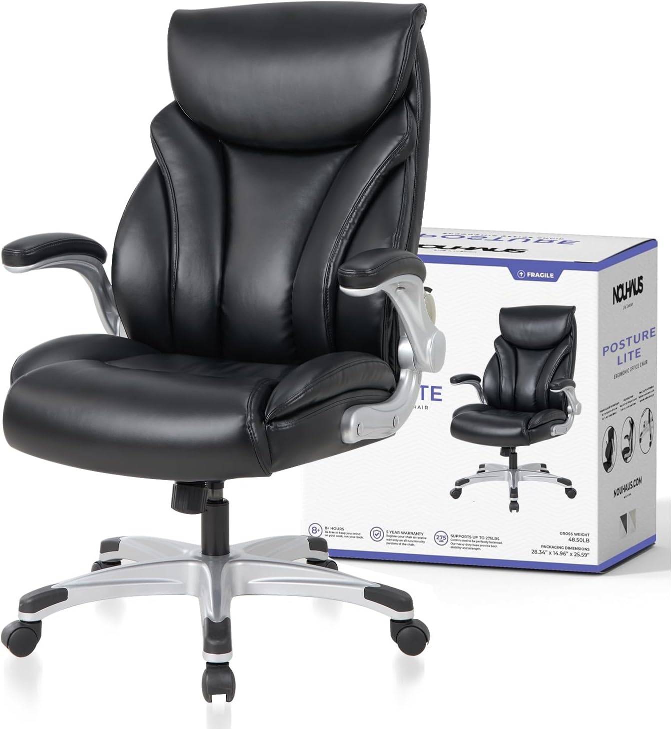 Nouhaus Posture Lite Exec Chair - Lumbar Support